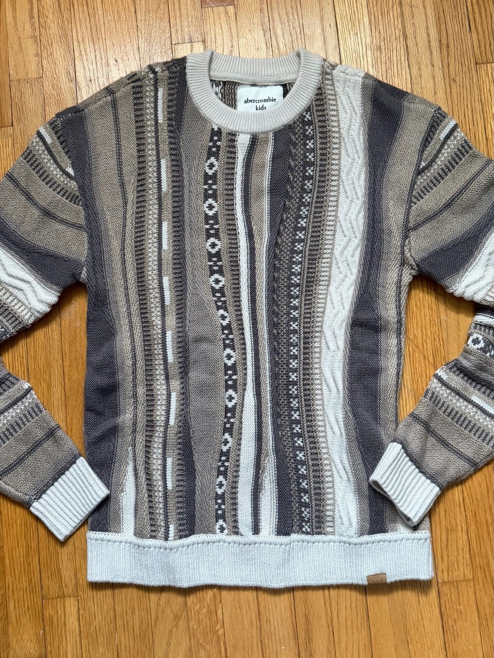 Abercrombie Kids Knit Sweater COOGi Style Print Size 11/12
